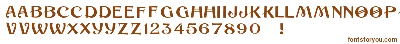 Шрифт Cuban – коричневые шрифты