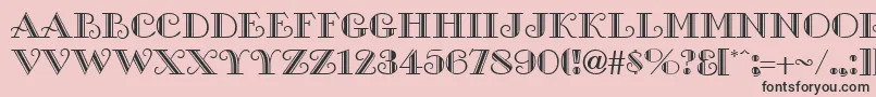 GalleryRegular Font – Black Fonts on Pink Background