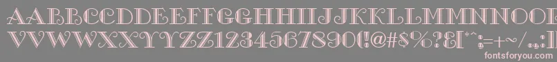 GalleryRegular Font – Pink Fonts on Gray Background