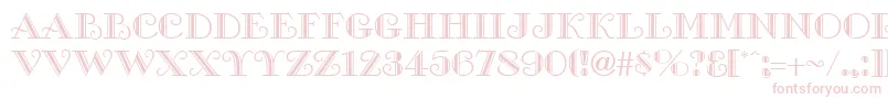 GalleryRegular Font – Pink Fonts on White Background