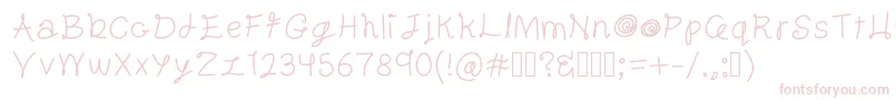 Шрифт Gentleman – розовые шрифты