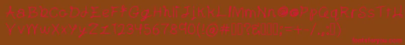 Gentleman Font – Red Fonts on Brown Background