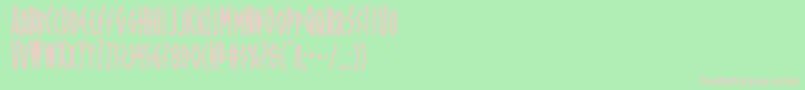 Ohmightyisiscond Font – Pink Fonts on Green Background