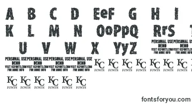  TypexerodemoKcfonts font