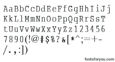  AbcTypewriterrussian font