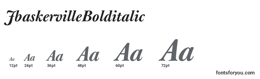 JbaskervilleBolditalic Font Sizes