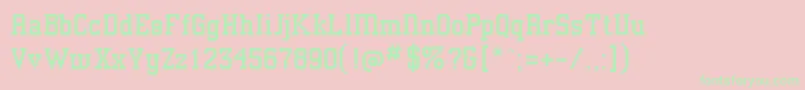 Athensclassic Font – Green Fonts on Pink Background