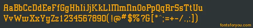 Шрифт Athensclassic – оранжевые шрифты на чёрном фоне
