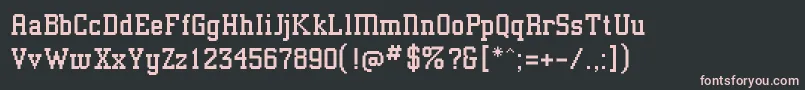 Шрифт Athensclassic – розовые шрифты на чёрном фоне