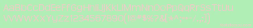 Teen Font – Pink Fonts on Green Background