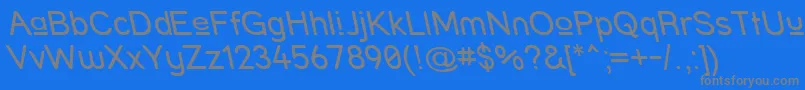 fuente StreetUpperReverseItalic – Fuentes Grises Sobre Fondo Azul