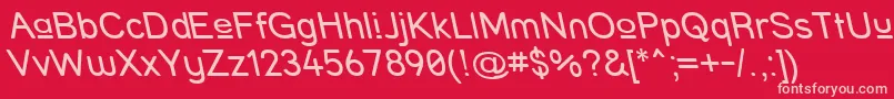 StreetUpperReverseItalic Font – Pink Fonts on Red Background