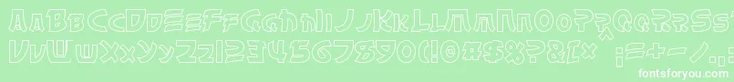 More about ChinyenHollow Font ChinyenHollow Font – White Fonts on Green Background