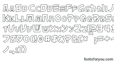 ChinyenHollow font
