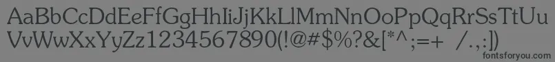 Presentc Font – Black Fonts on Gray Background