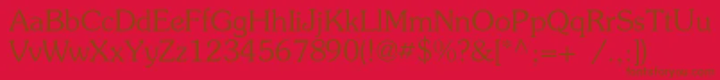 fuente Presentc – Fuentes Marrones Sobre Fondo Rojo