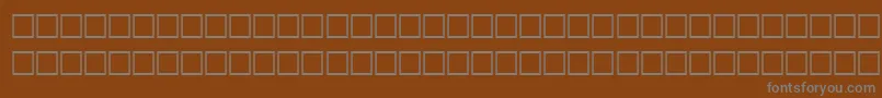 フォントAfAbhaNormalTraditional – 茶色の背景に灰色の文字