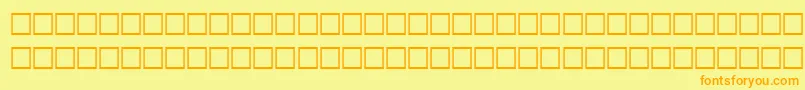 AfAbhaNormalTraditional Font – Orange Fonts on Yellow Background