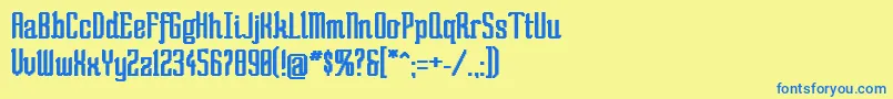 SoBad Font – Blue Fonts on Yellow Background