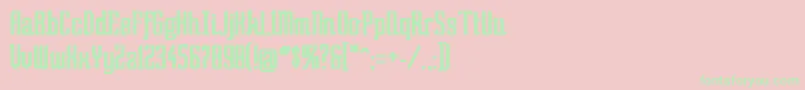 SoBad Font – Green Fonts on Pink Background