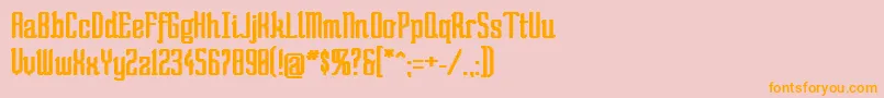 SoBad Font – Orange Fonts on Pink Background