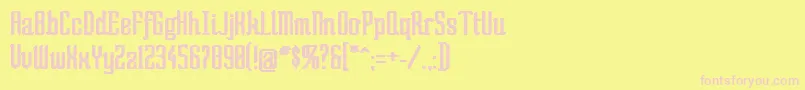 SoBad-fontti – vaaleanpunaiset fontit keltaisella taustalla