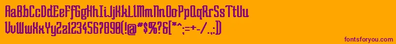 SoBad Font – Purple Fonts on Orange Background