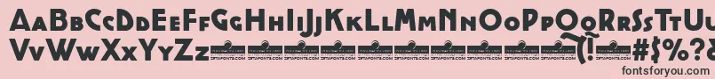 CocottealternateHeavyTrial Font – Black Fonts on Pink Background