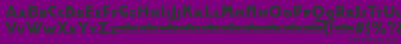 CocottealternateHeavyTrial Font – Black Fonts on Purple Background