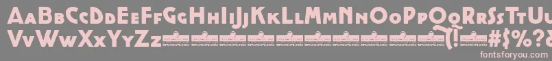 CocottealternateHeavyTrial Font – Pink Fonts on Gray Background