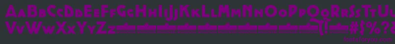 CocottealternateHeavyTrial Font – Purple Fonts on Black Background