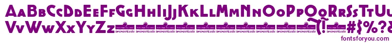CocottealternateHeavyTrial Font – Purple Fonts on White Background