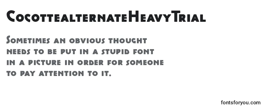 CocottealternateHeavyTrial Font