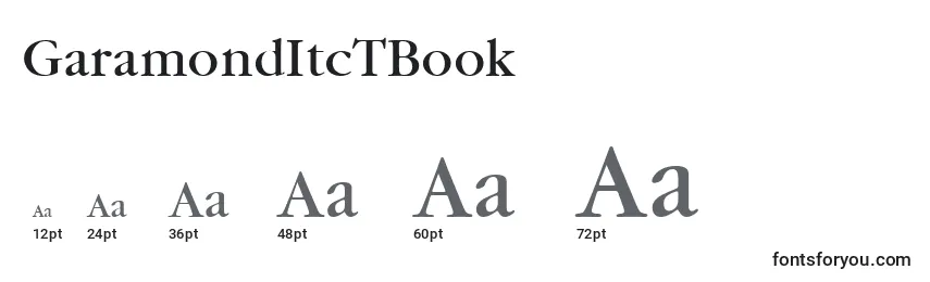 sizes of garamonditctbook font, garamonditctbook sizes
