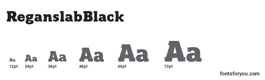 sizes of reganslabblack font, reganslabblack sizes