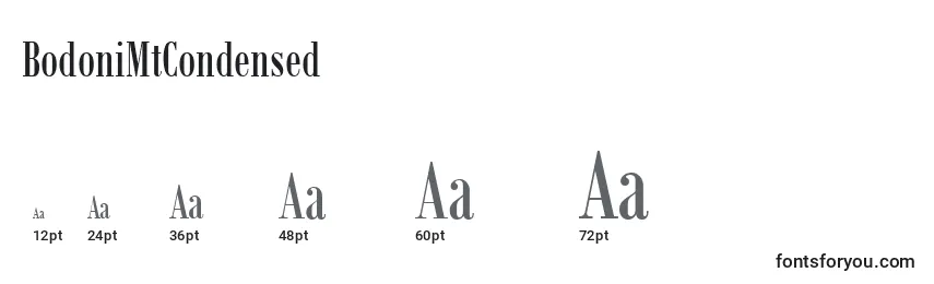 sizes of bodonimtcondensed font, bodonimtcondensed sizes