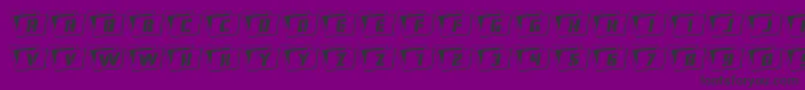 Eyesonlyoutrotate Font – Black Fonts on Purple Background