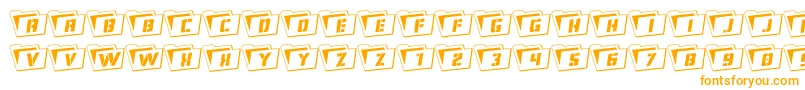 Más sobre la fuente Eyesonlyoutrotate fuente Eyesonlyoutrotate – Fuentes Naranjas Sobre Fondo Blanco