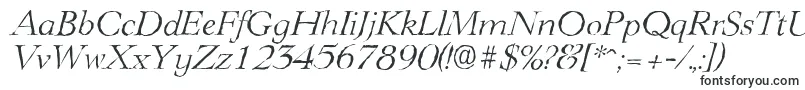 LingwoodantiqueLightItalic Font – Fonts Supporting Various Languages