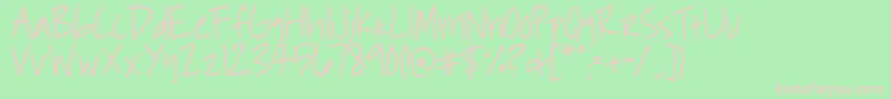 Roddybold Font – Pink Fonts on Green Background