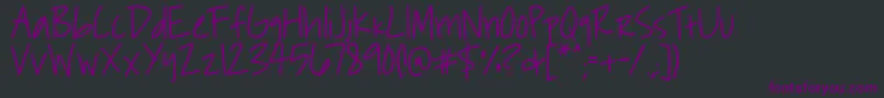 Roddybold Font – Purple Fonts on Black Background