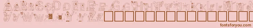 SesameStreet Font – Brown Fonts on Pink Background