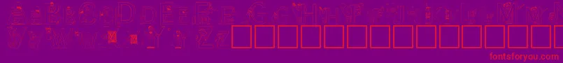 SesameStreet Font – Red Fonts on Purple Background