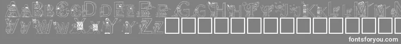 SesameStreet Font – White Fonts on Gray Background