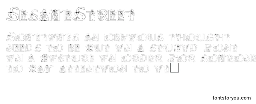 Шрифт SesameStreet