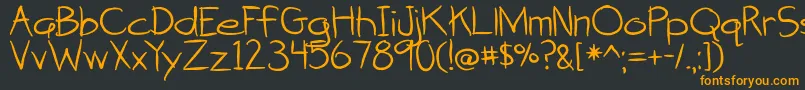 AttackOfTheCucumbers Font – Orange Fonts on Black Background