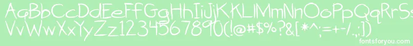 AttackOfTheCucumbers Font – White Fonts on Green Background