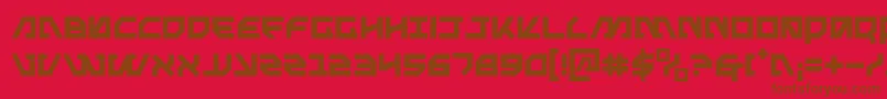 Metal Font – Brown Fonts on Red Background