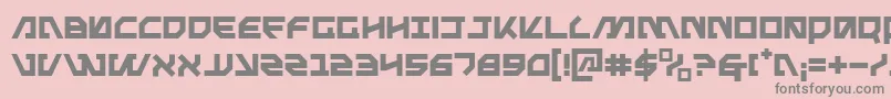 フォントMetal – ピンクの背景に灰色の文字