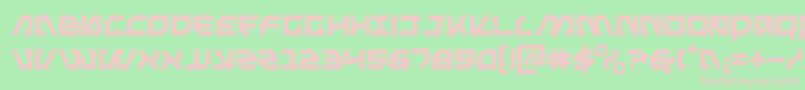 Metal Font – Pink Fonts on Green Background